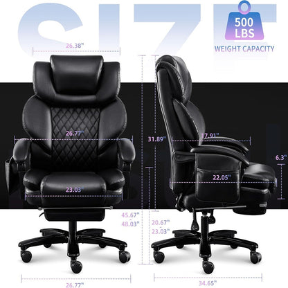 Cello Office Chair with 3D Kneading Rolling Massage with Lumbar Cushion