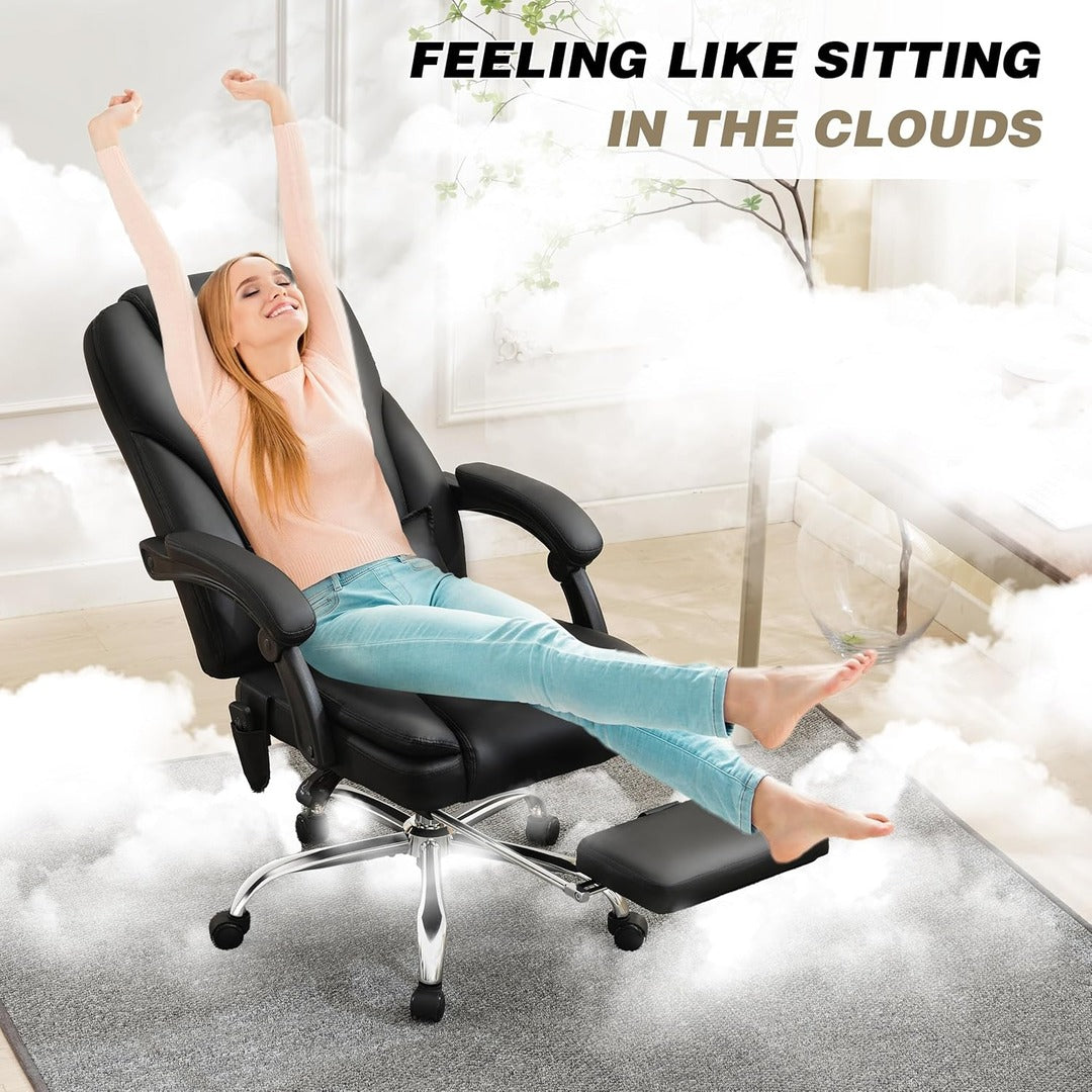 Big and Tall Executive Office Chair with Massage & Heat