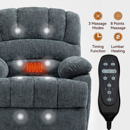 Power Lift Recliner with 8-Points Heat & Massage Function