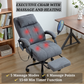 Luxor Heat & Vibrating Massage Office Chair with Reclining Features