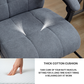 Luxor Heat & Vibrating Massage Office Chair with Reclining Features