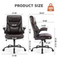 Ergonomic Office Desk Chair in PU Leather