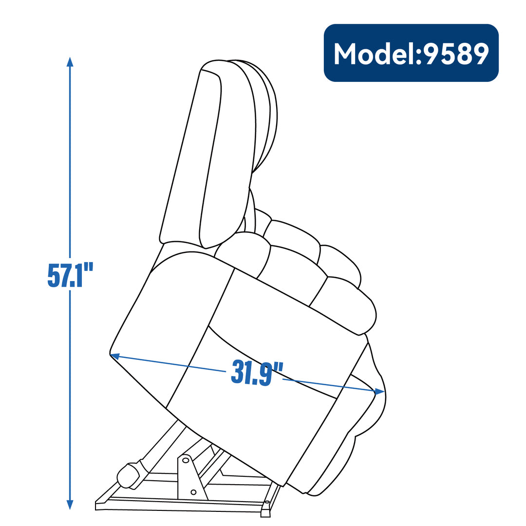 Heavy Duty Dual Motor Electric Power Lift Recliners with Power-Remote