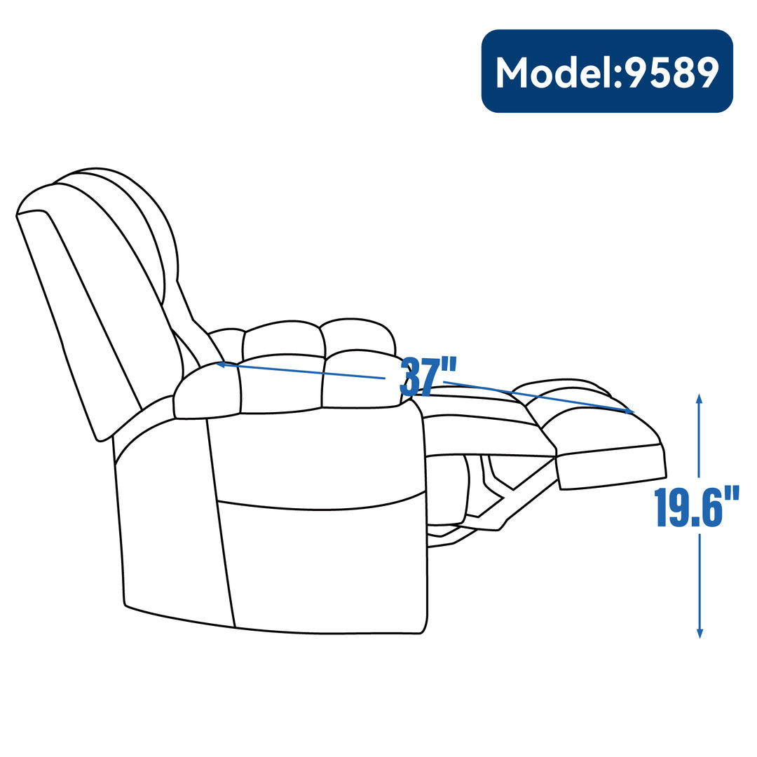 Heavy Duty Dual Motor Electric Power Lift Recliners with Power-Remote