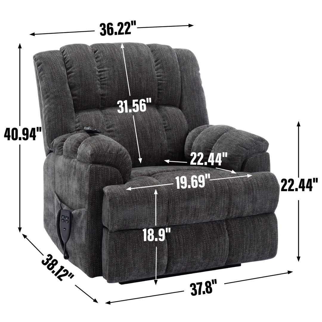 Heavy Duty Dual Motor Electric Power Lift Recliners with Power-Remote