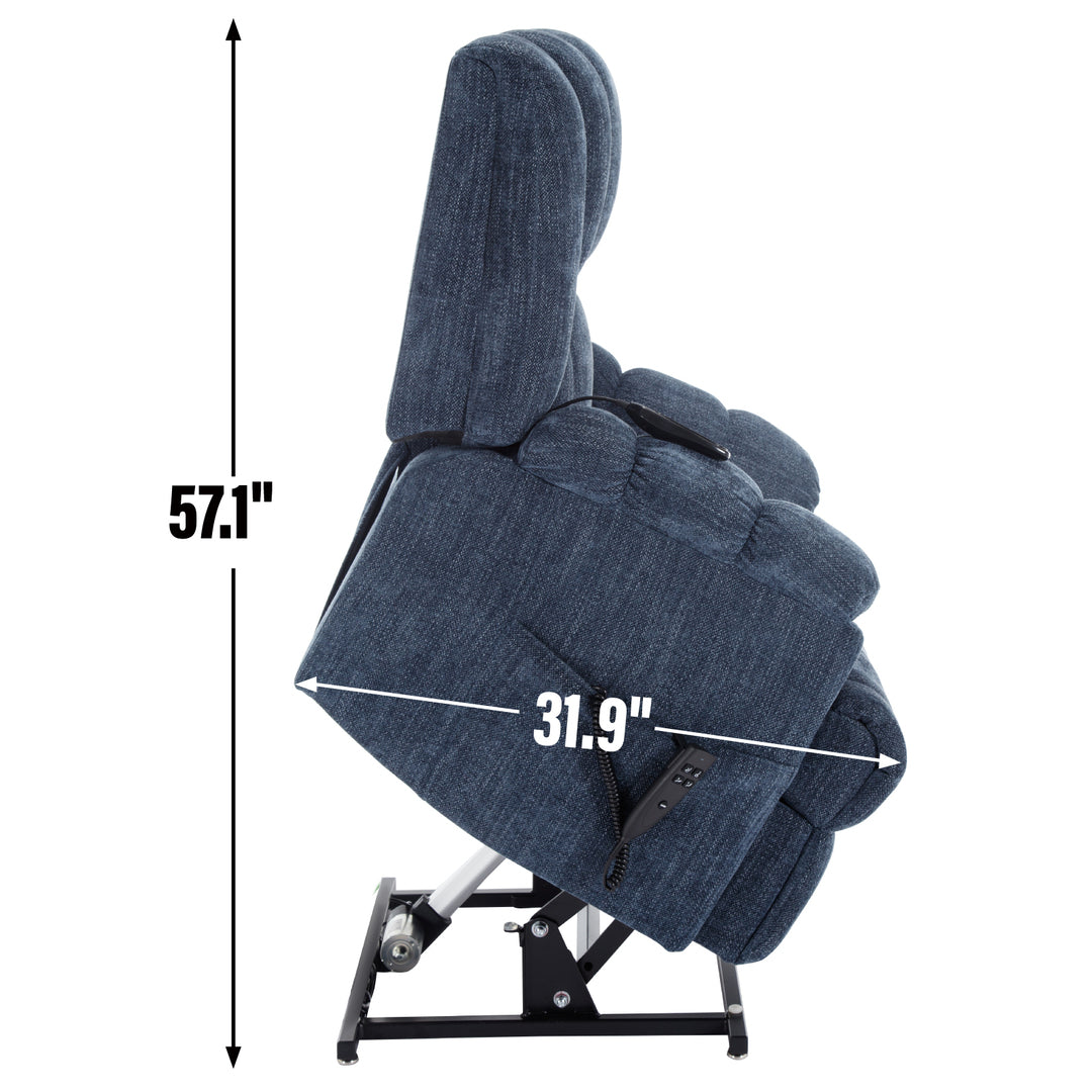 Heavy Duty Dual Motor Electric Power Lift Recliners with Power-Remote