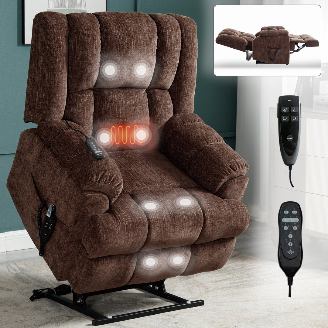 Heavy Duty Dual Motor Electric Power Lift Recliners with Power-Remote