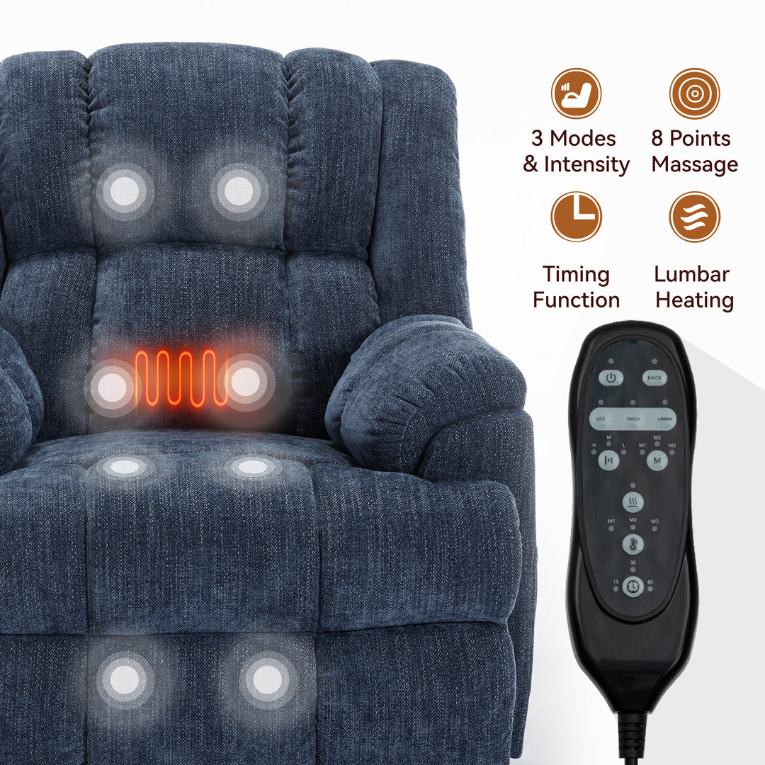Heavy Duty Dual Motor Electric Power Lift Recliners with Power-Remote