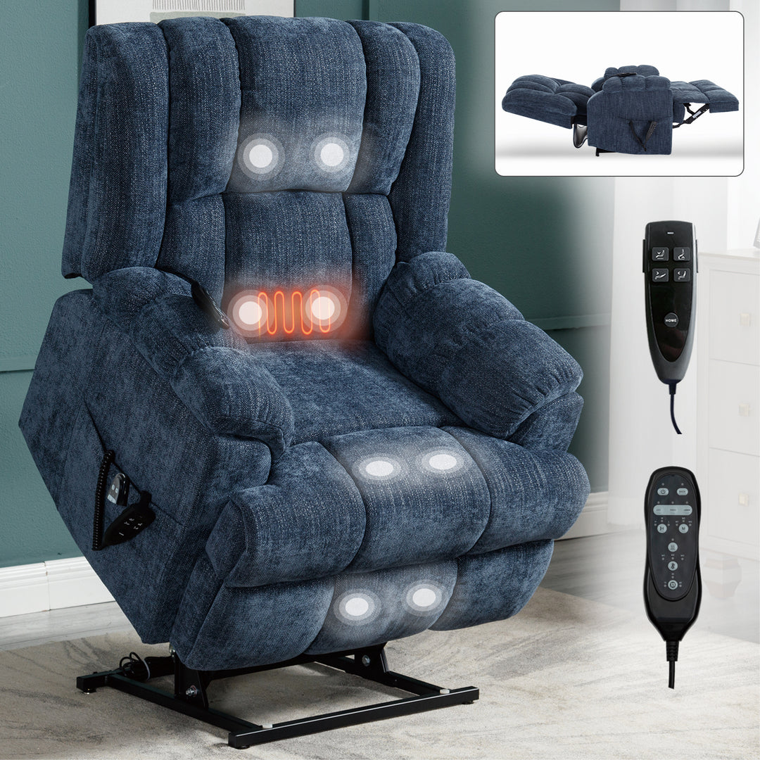 Heavy Duty Dual Motor Electric Power Lift Recliners with Power-Remote