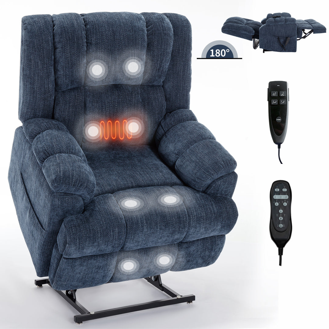 Heavy Duty Dual Motor Electric Power Lift Recliners with Power-Remote
