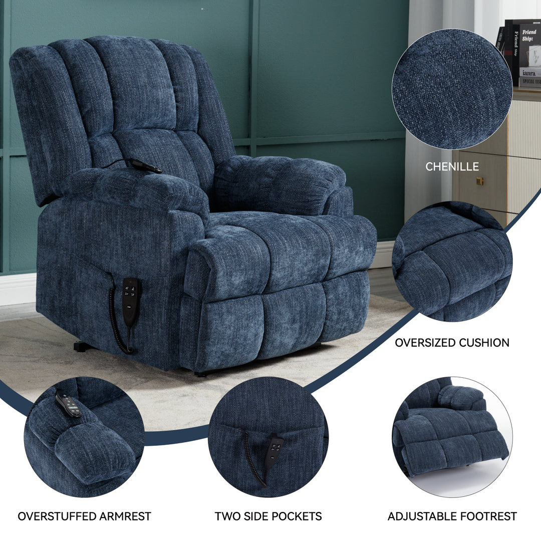 Heavy Duty Dual Motor Electric Power Lift Recliners with Power-Remote