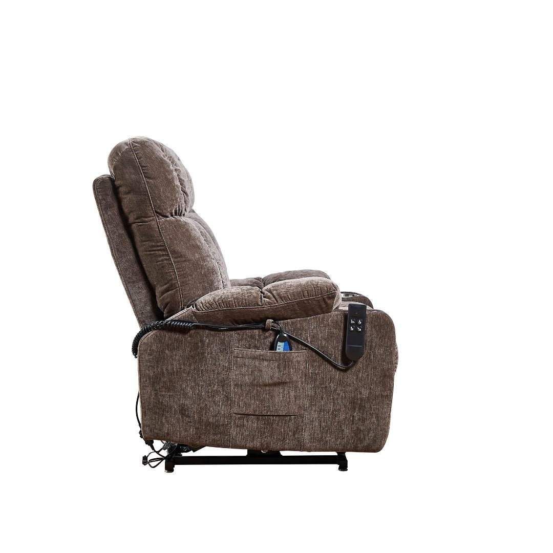 Power Lift Recliner Chair for Elderly Infinite Position with Heat and Massage