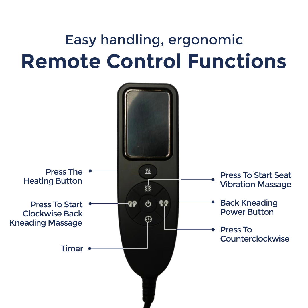 Ergonix Heated & 2-Point Kneading Massage Reclining Office Chair