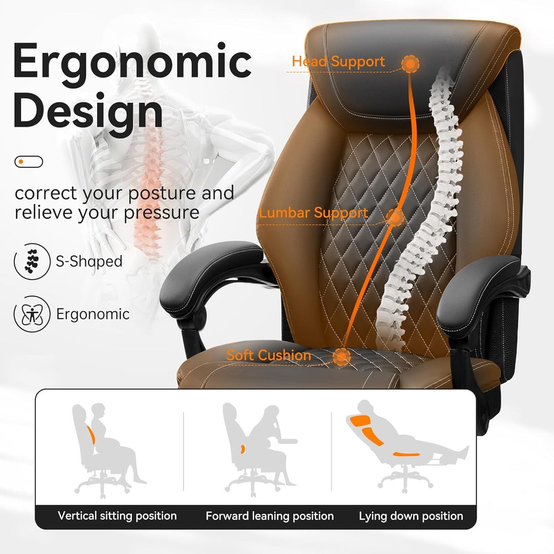 Ergonomic Computer Desk Chair With Lumbar Support