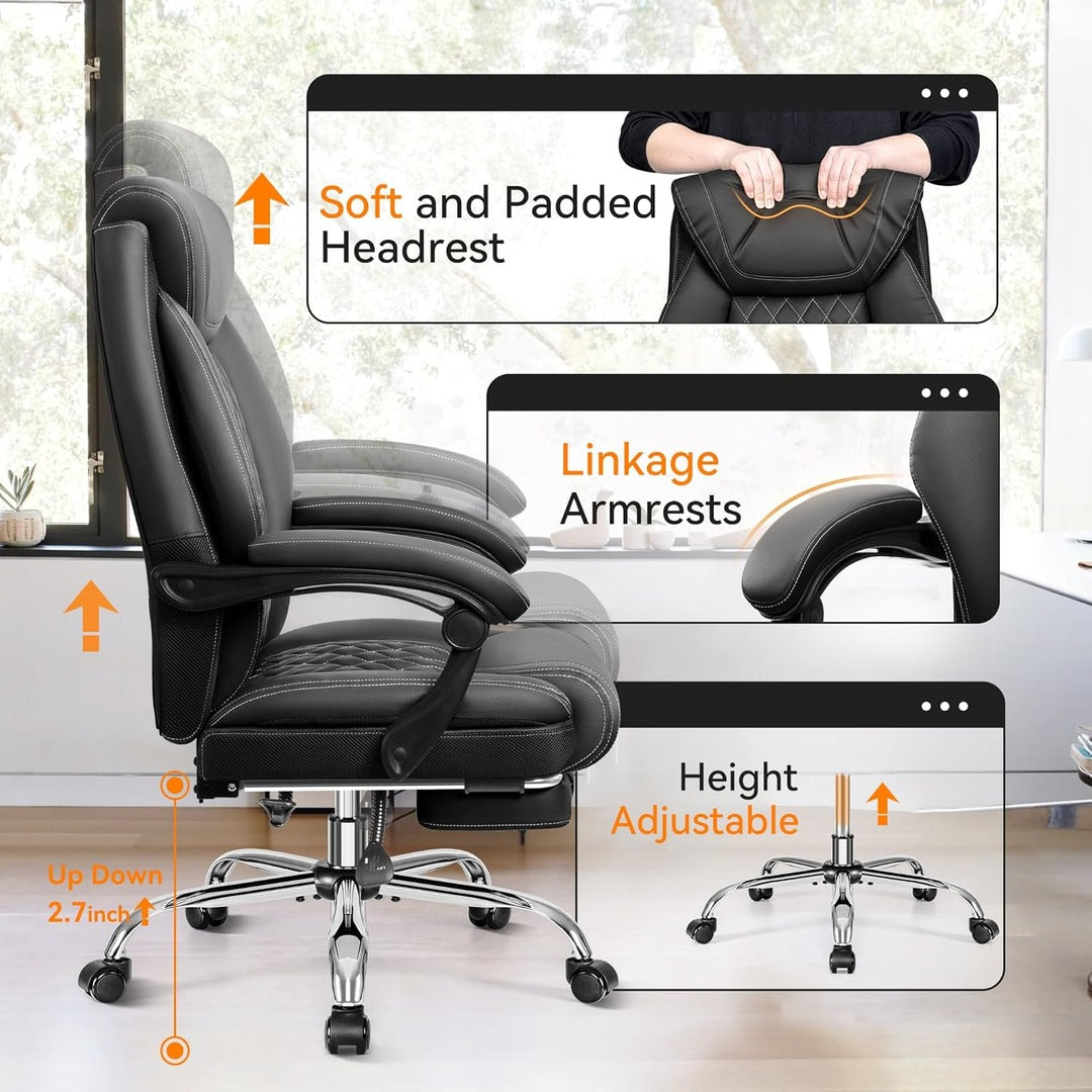 Ergonomic Computer Desk Chair With Lumbar Support