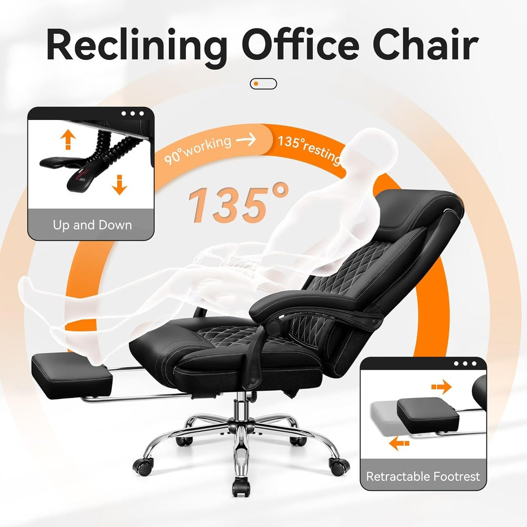 Ergonomic Computer Desk Chair With Lumbar Support