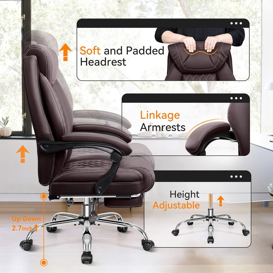 Ergonomic Computer Desk Chair With Lumbar Support