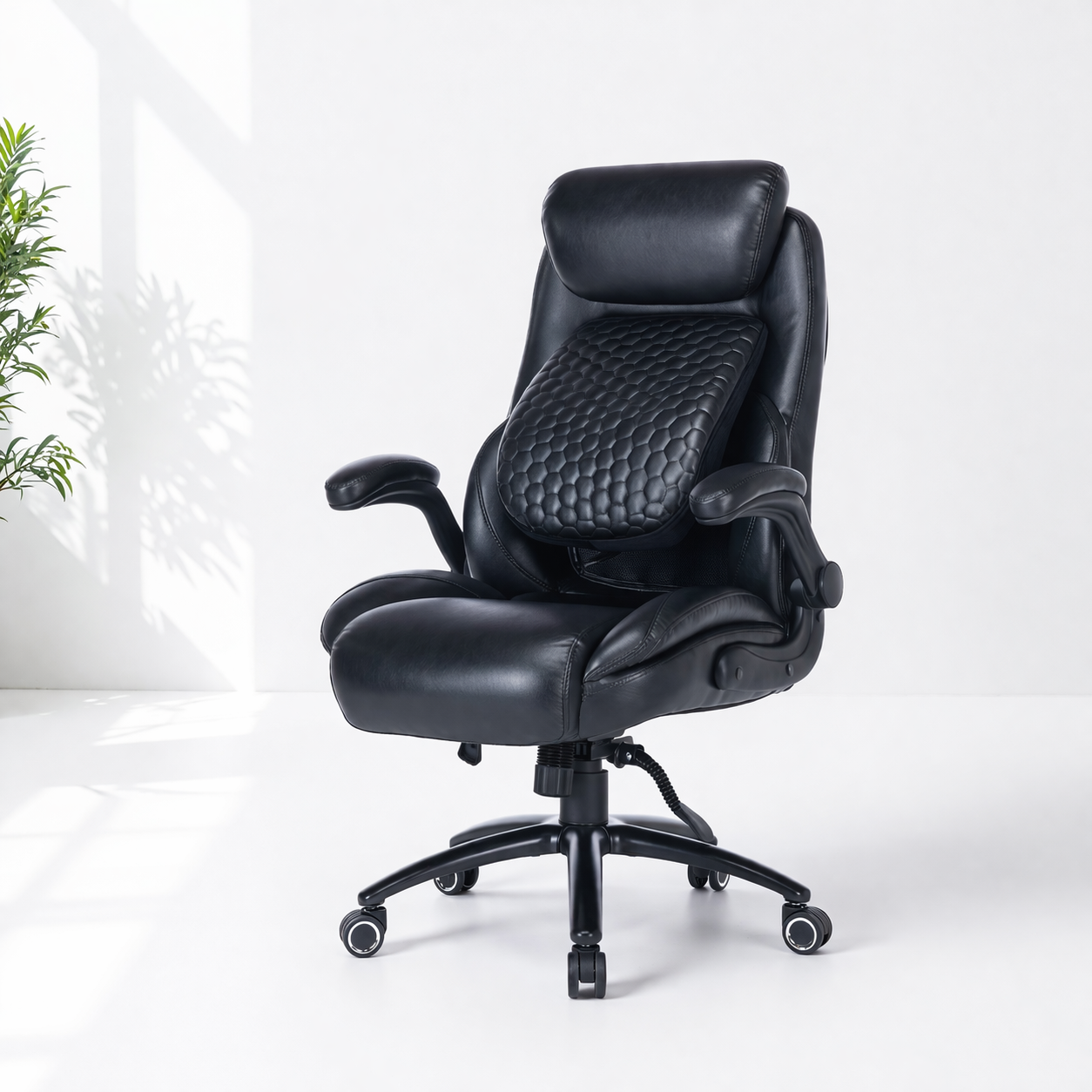 Q-Seat Ergonomic Chair | 350 lbs | Adjustable Armrest, Headrest & Lumbar