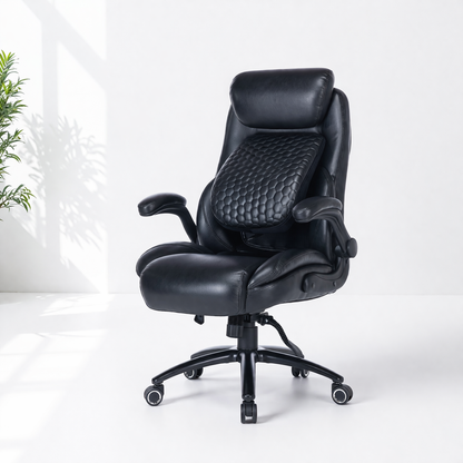 Q-Seat Ergonomic Chair | 350 lbs | Adjustable Armrest, Headrest & Lumbar