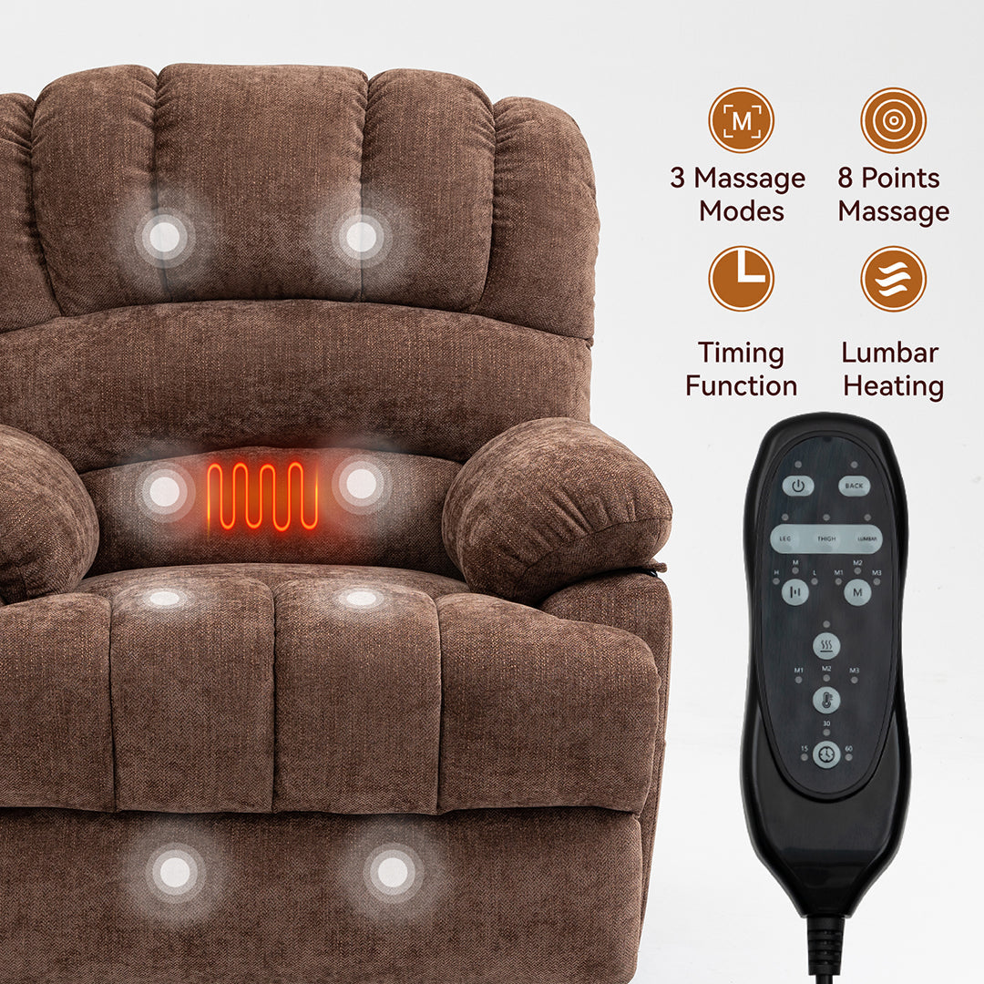 Power Lift Recliner with 8-Points Heat & Massage Function