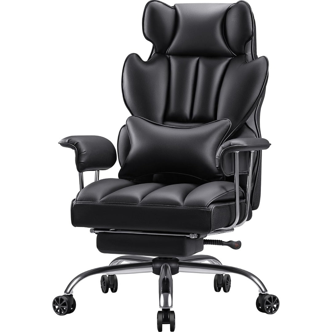 Executive High Back Office Chair with Adjustable Padded Armrest