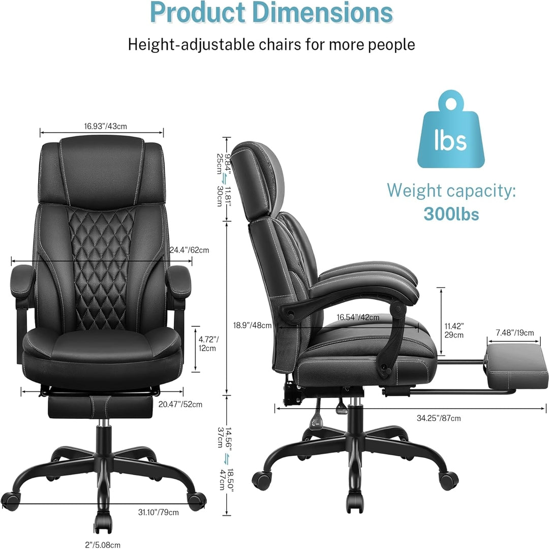 Ergonomic Computer Desk Chair with Lumbar Support