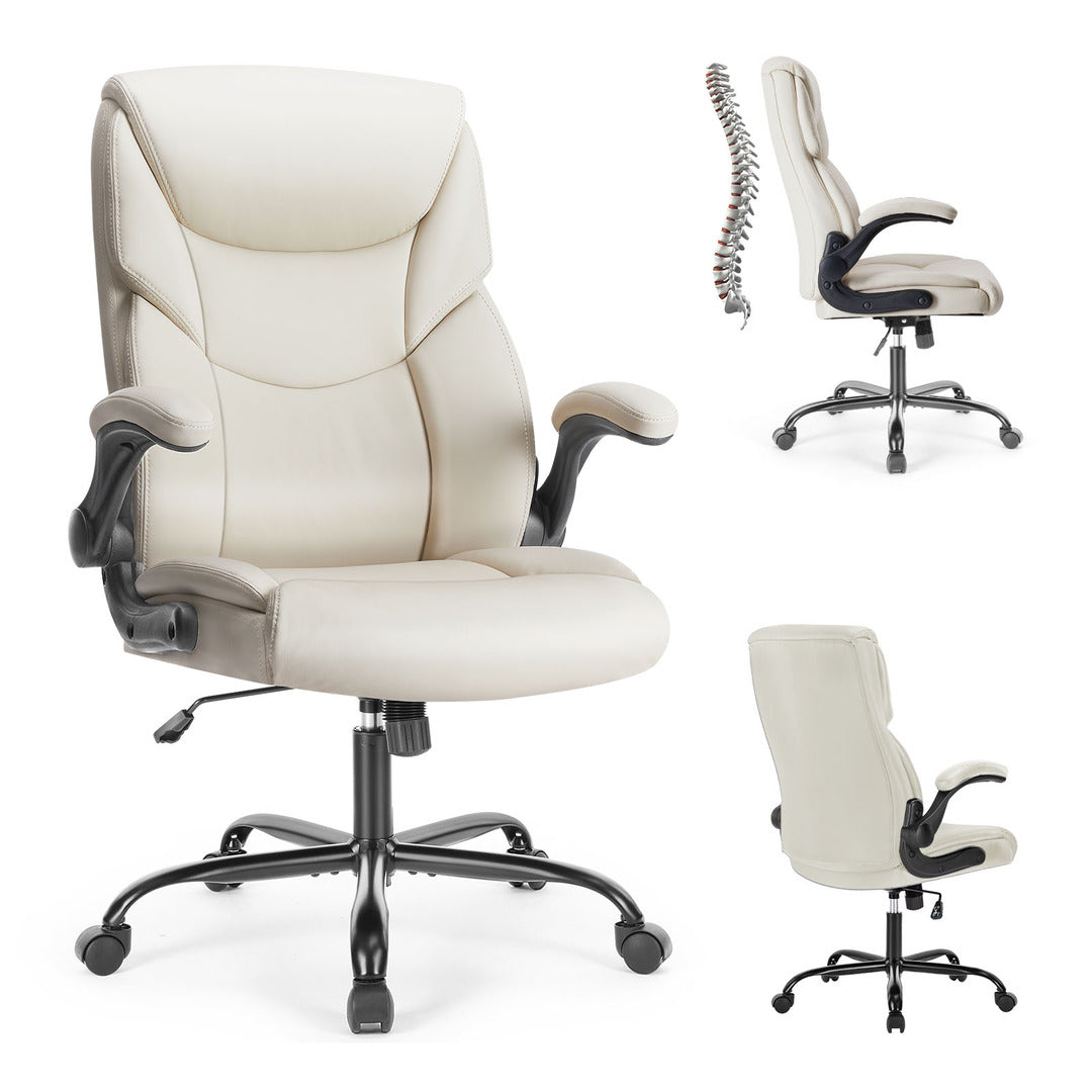 Ergonomic Office Desk Chair in PU Leather