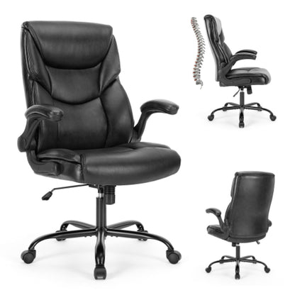 Ergonomic Office Desk Chair in PU Leather