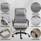 Luxor Heat & Vibrating Massage Office Chair with Reclining Features