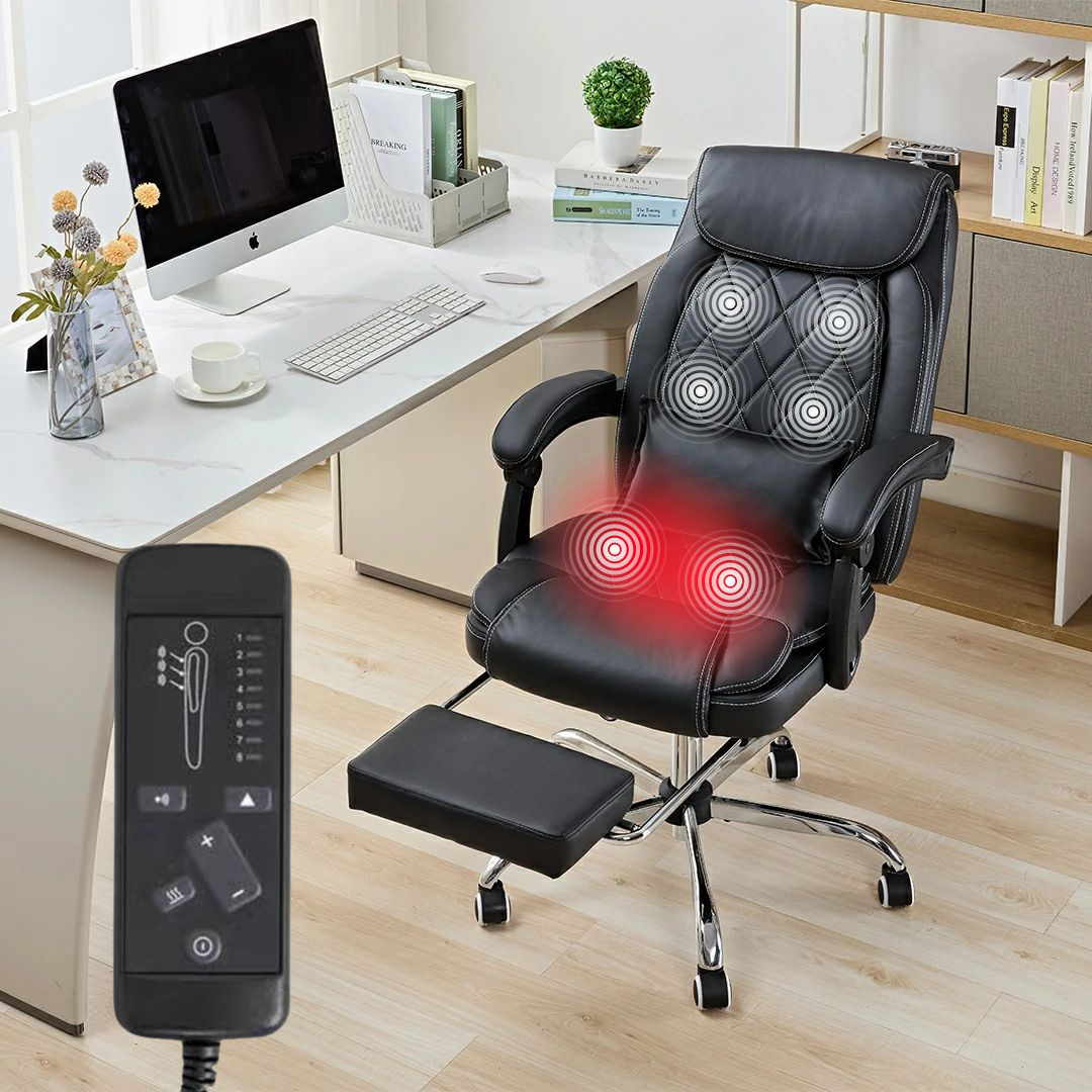 Heat and massage desk chair hotsell