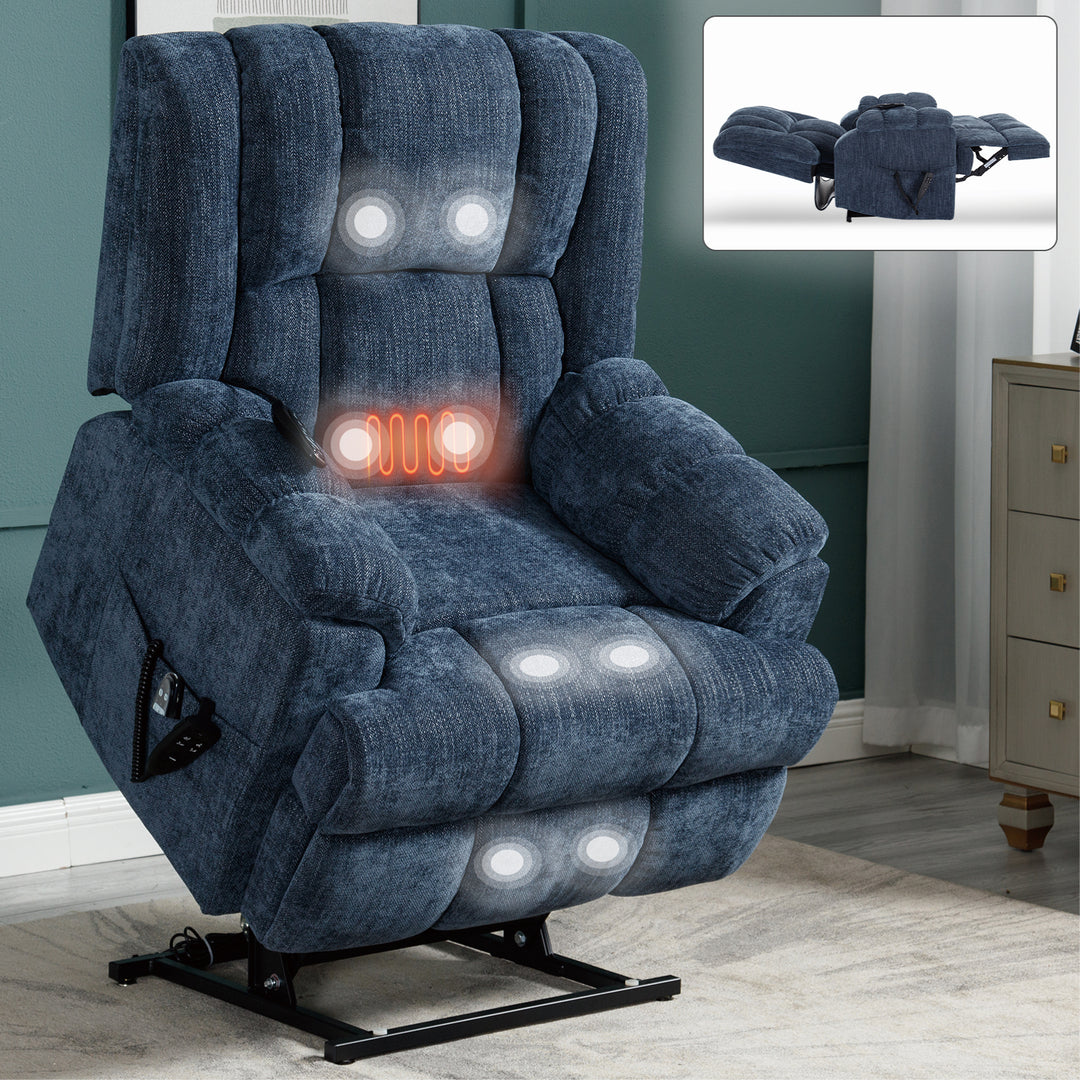 Heavy Duty Dual Motor Electric Power Lift Recliners with Power-Remote