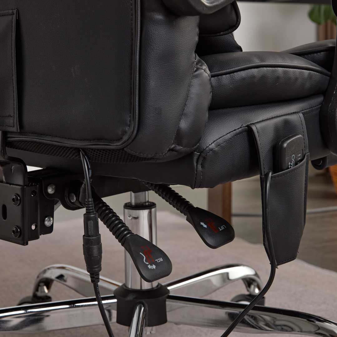 Ergonix Office Chair with Heat, Kneading Massage and Reclining Features