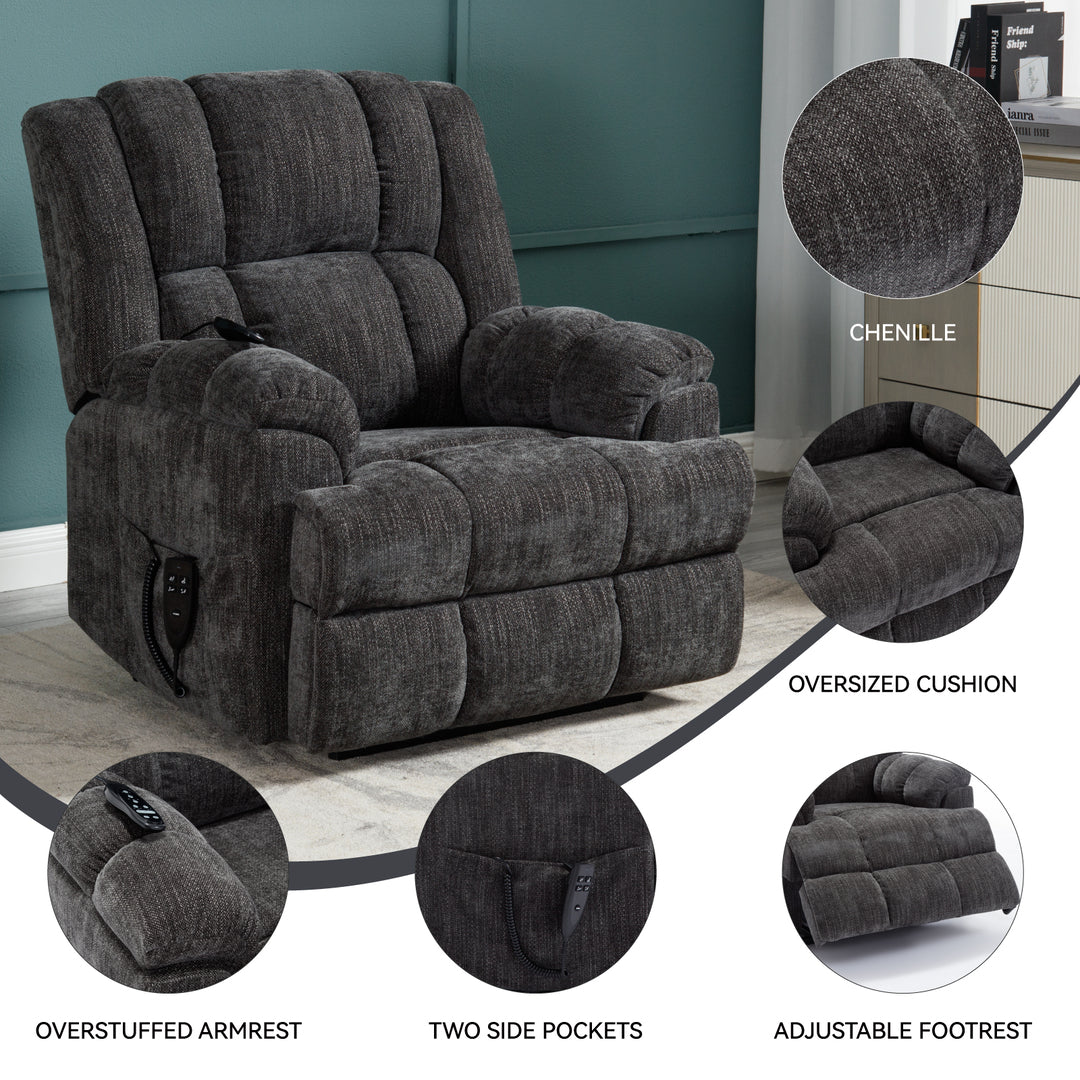 Heavy Duty Dual Motor Electric Power Lift Recliners with Power-Remote