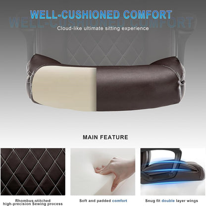 Executive Ergonomic Office Chair with Fixed Armrests