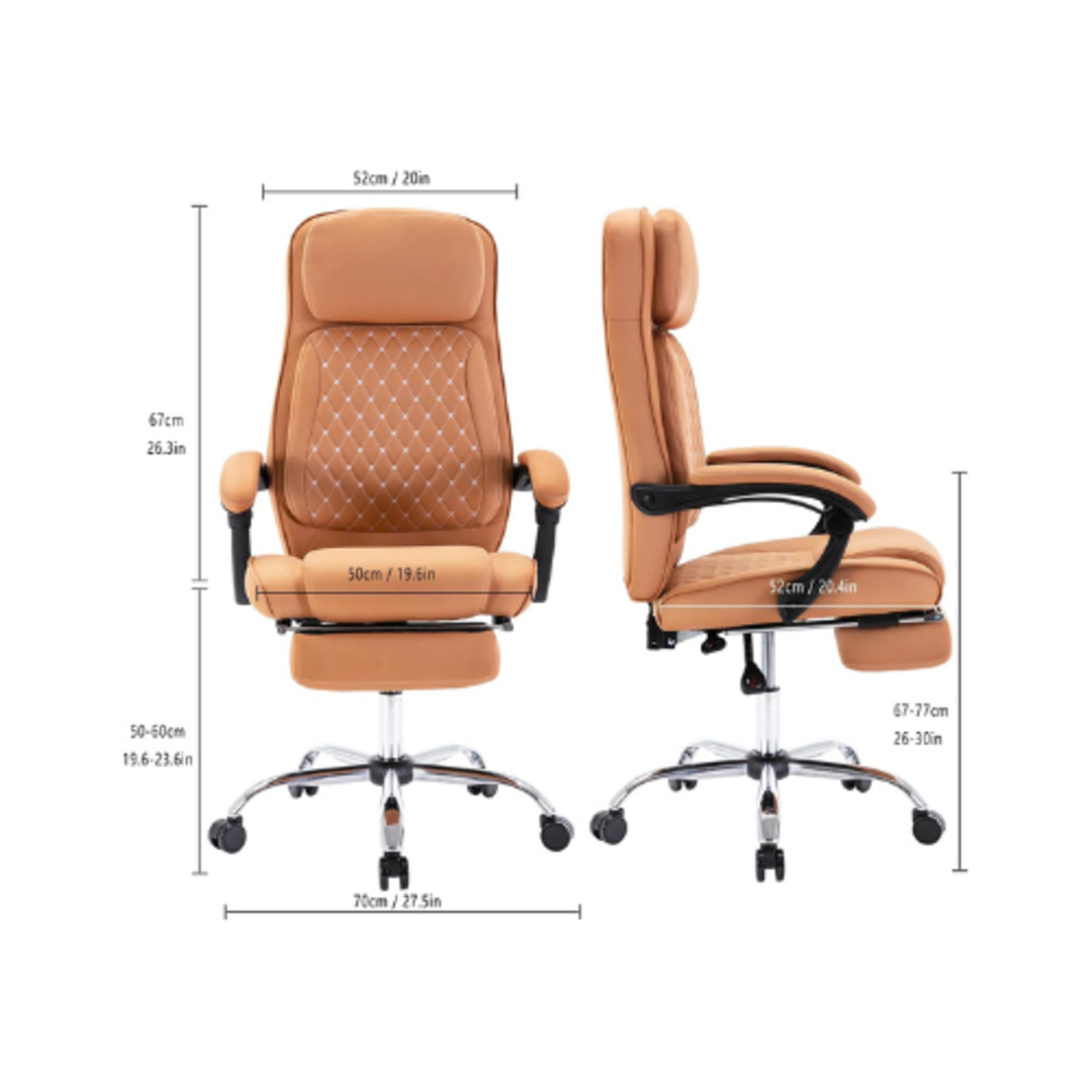 Office Chair Big and Tall Office Chair Executive Office Chair with Footrest Ergonomic Office