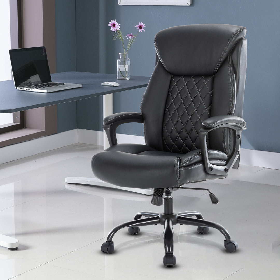 Executive Ergonomic Office Chair with Fixed Armrests