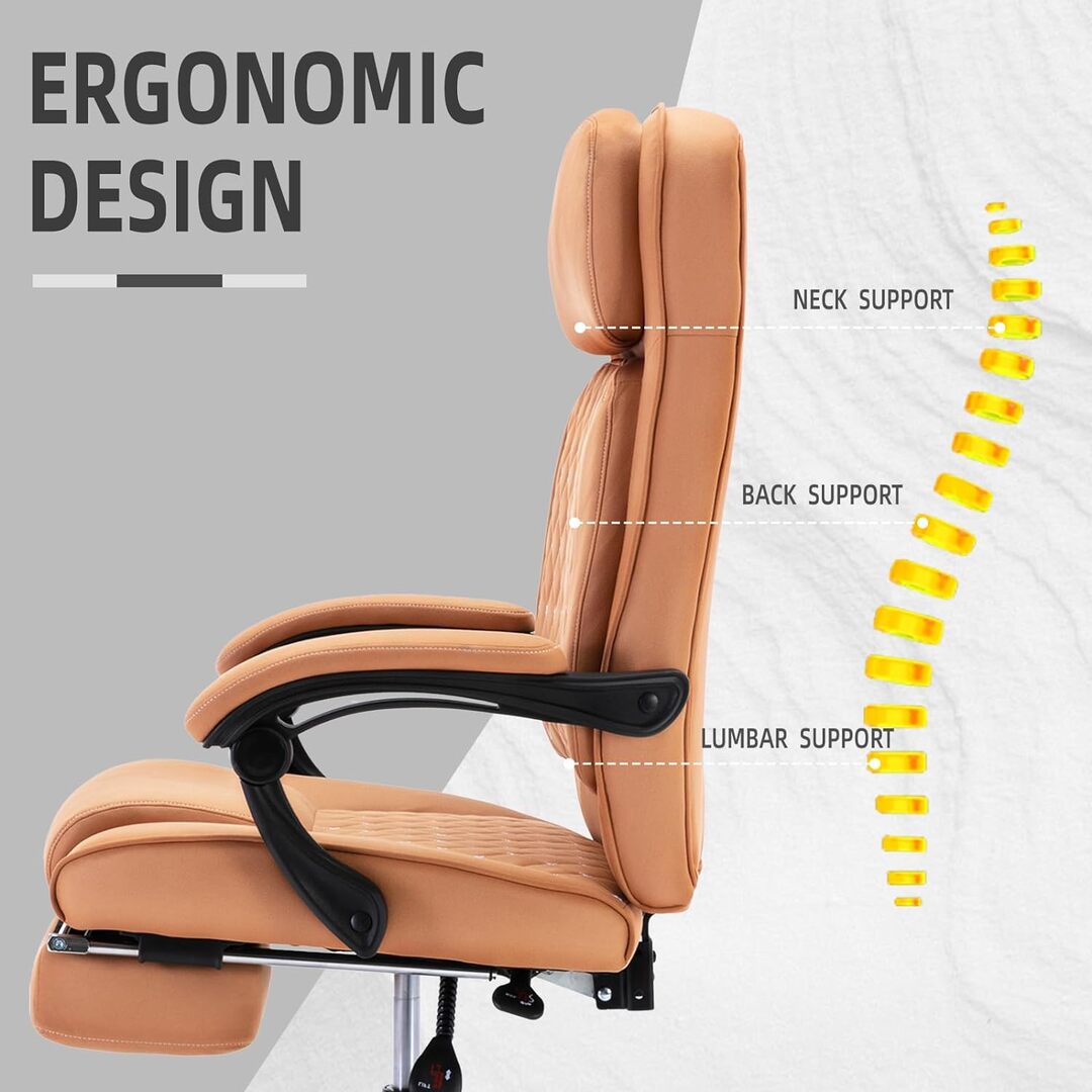 Office Chair Big and Tall Office Chair Executive Office Chair with Footrest Ergonomic Office