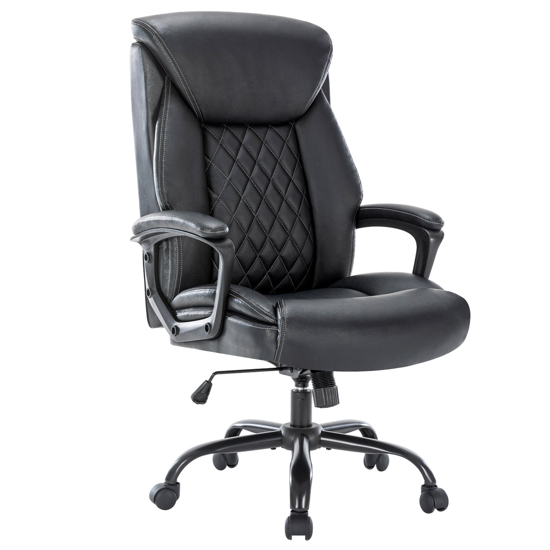 Executive Ergonomic Office Chair with Fixed Armrests