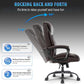 Executive Ergonomic Office Chair with Fixed Armrests