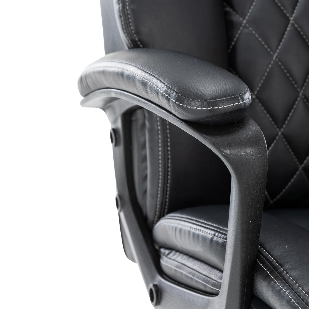 Executive Ergonomic Office Chair with Fixed Armrests