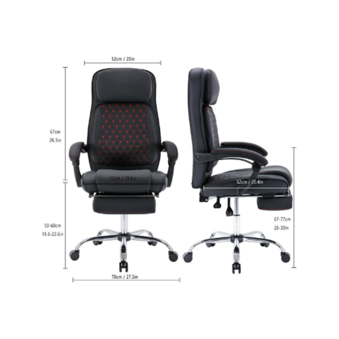 Office Chair Big and Tall Office Chair Executive Office Chair with Footrest Ergonomic Office