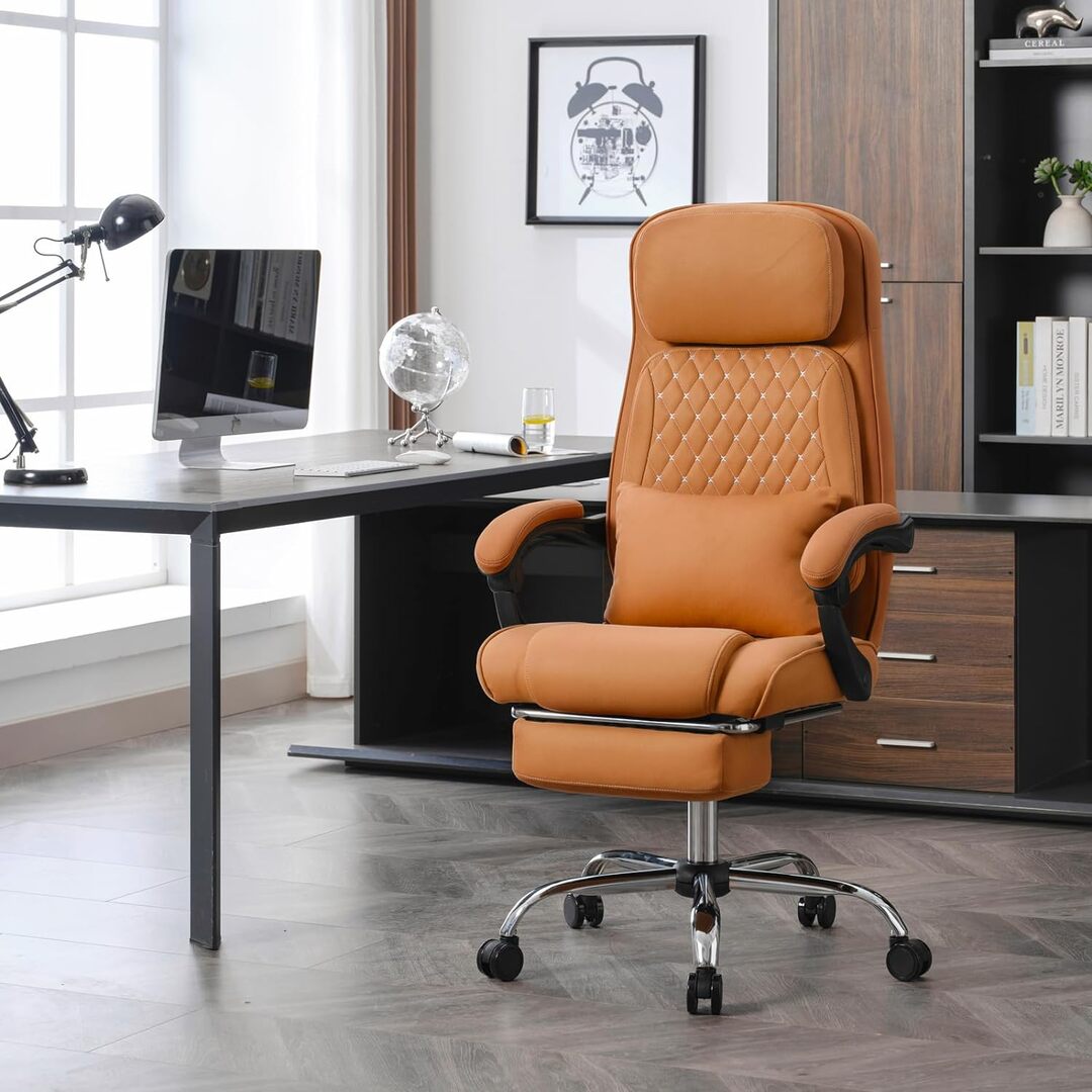 Office Chair Big and Tall Office Chair Executive Office Chair with Footrest Ergonomic Office