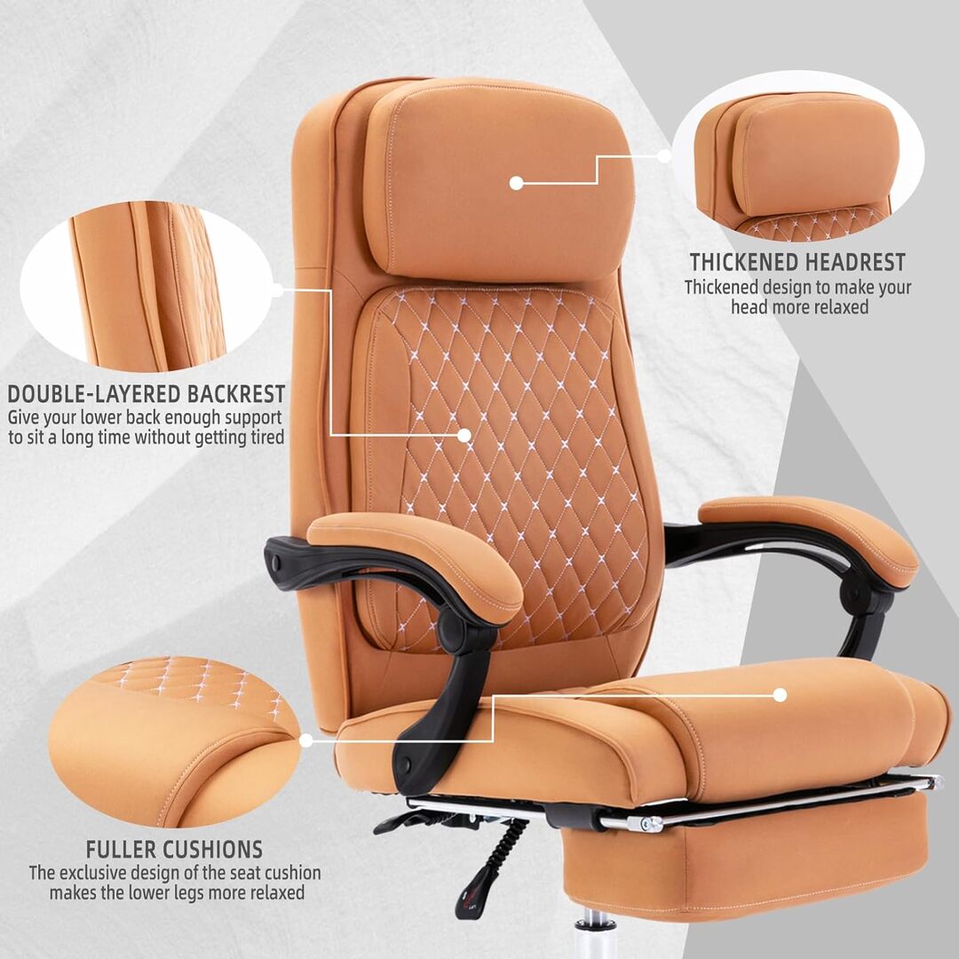 Office Chair Big and Tall Office Chair Executive Office Chair with Footrest Ergonomic Office