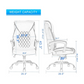 Executive Ergonomic Office Chair with Fixed Armrests