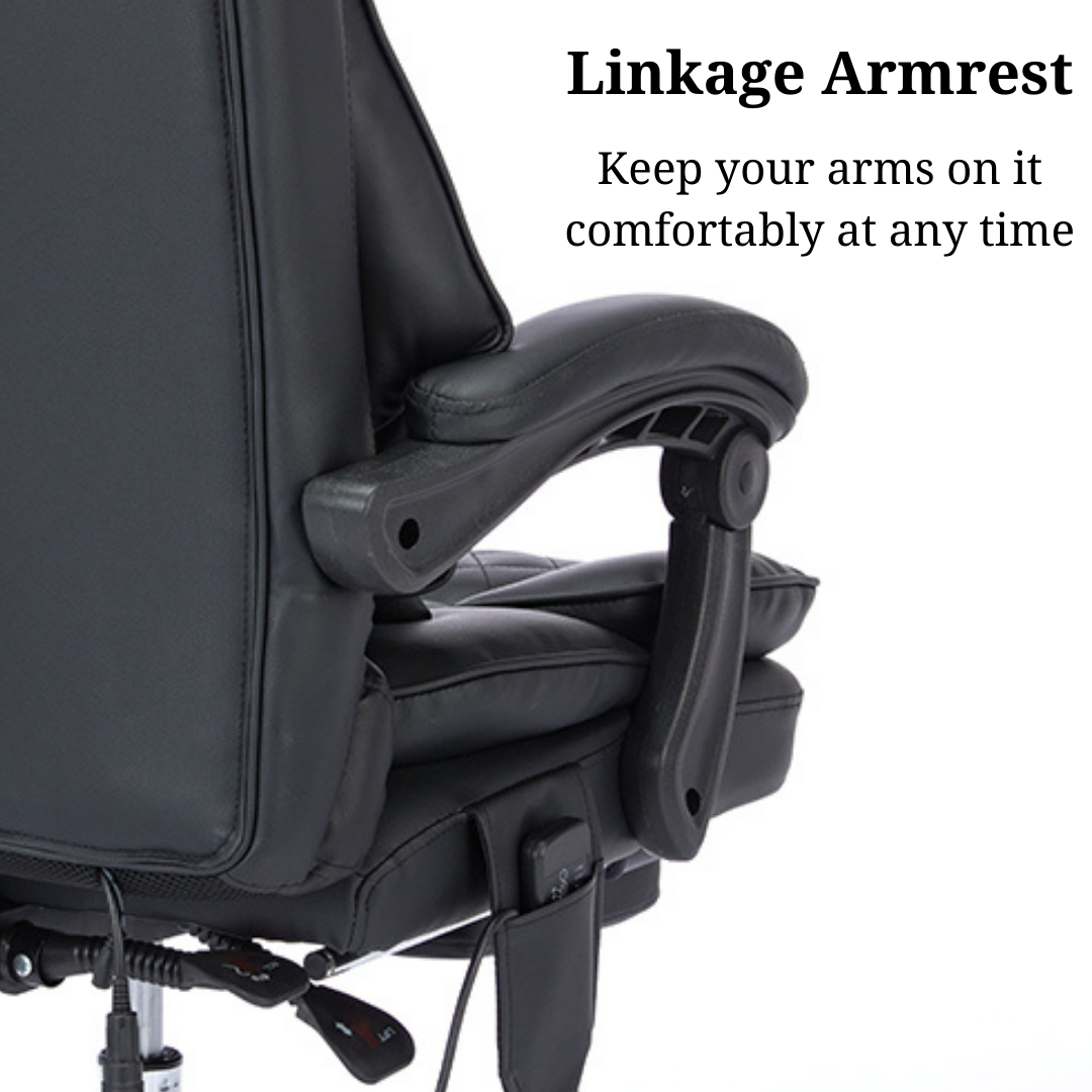 Ergonix Office Chair with Heat, Kneading Massage and Reclining Features