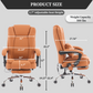 Orbis Heated & 4-Point Kneading Massage Reclining Office Chair