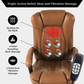Orbis Heated & 4-Point Kneading Massage Reclining Office Chair