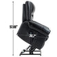 Dual Motor Leather Fabric Power Lift Recliner Chair with Heat and Massage Functions