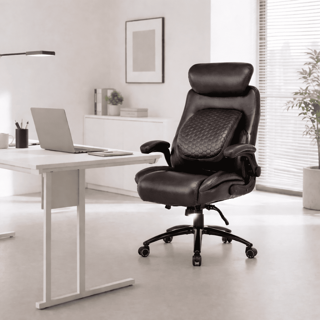 Q-Seat Ergonomic Chair | 350 lbs | Adjustable Armrest, Headrest & Lumbar