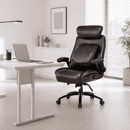 Q-Seat Ergonomic Chair | 350 lbs | Adjustable Armrest, Headrest & Lumbar